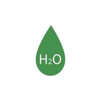 icône de goutte d'eau. logo créatif. signe écologique vert. protéger la planète. illustration vectorielle pour la conception. vecteur