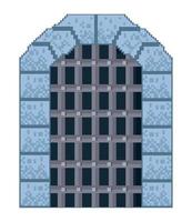 porte du château pixel art vecteur