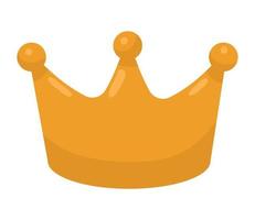 couronne de reine dorée vecteur