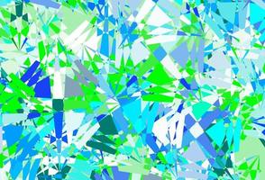 fond de vecteur bleu clair, vert avec des triangles.