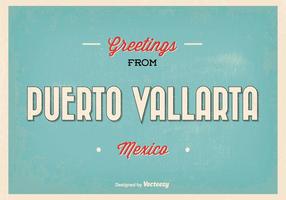 Puerto Vallarta mexico greeting illustration vecteur