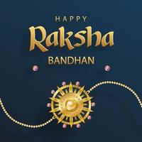 joyeux raksha bandhan vecteur