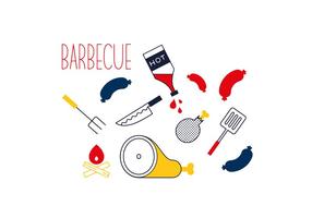 Barbecue gratuit vecteur