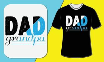 papa grand-père, conception de t-shirt pour la fête des grands-parents vecteur