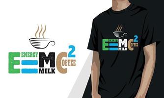 mélange énergétique coffee2, conception de t-shirt café vecteur