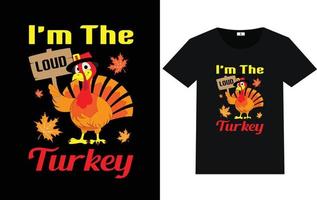 typographie à la mode du jour de thanksgiving et conception de t-shirt graphique vecteur