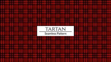 fond de vecteur de motif à carreaux rouge, texture de tissu tartan