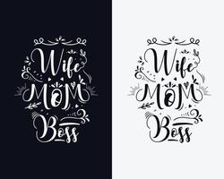 maman a béni la vie, conception de t-shirt de la fête des mères, vecteur de la fête des mères, conception de typographie de la fête des mères, svg de la fête des mères