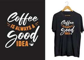 conception de t-shirt de typographie d'idée de café, citations d'artisanat de café, vecteur svg de café