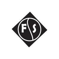 création de logo de lettre fr sur fond noir. concept de logo de lettre de cercle créatif fr. conception de lettre fr. vecteur