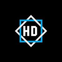 concept de logo de lettre de cercle créatif hd. conception de lettre hd. vecteur