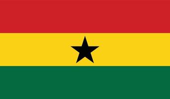 illustration vectorielle du drapeau du ghana. vecteur