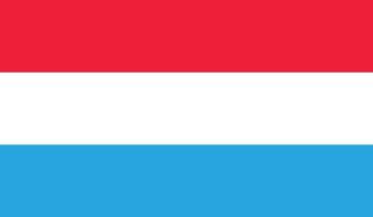 illustration vectorielle du drapeau luxembourgeois. vecteur