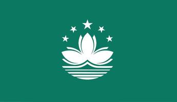 illustration vectorielle du drapeau de macao. vecteur
