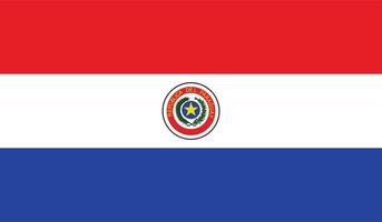 illustration vectorielle du drapeau du paraguay. vecteur