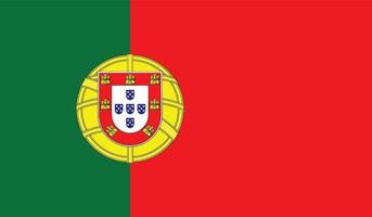 illustration vectorielle du drapeau du portugal. vecteur