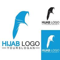 modèle de vecteur de conception de logo hijab
