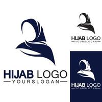 modèle de vecteur de conception de logo hijab