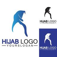 modèle de vecteur de conception de logo hijab