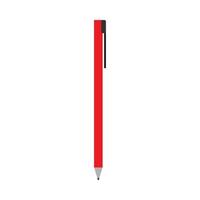 stylo symbole vecteur concept isolé équipement d'encre libre d'icône. papeterie de bureau rouge