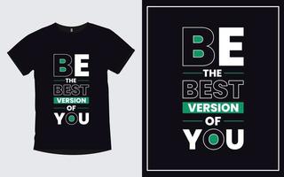 citations inspirantes typographie conception de t-shirt tendance moderne vecteur