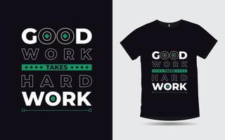 citations de motivation typographie créative conception de t-shirt moderne vecteur