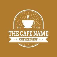 création de logo de café et de café vecteur