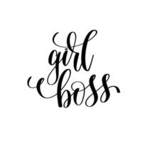 girl boss vector poster.can être utilisé pour l'impression de t-shirt, l'impression de tasse, les oreillers, la conception d'impression de mode, les vêtements pour enfants, la douche de bébé, les salutations et les cartes postales. conception de t-shirt