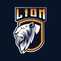 logo de mascotte de lion bon usage pour le badge d'emblème d'identité de symbole et plus encore.