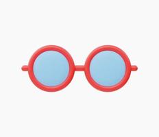 illustration vectorielle d'icône de lunettes réalistes 3d vecteur