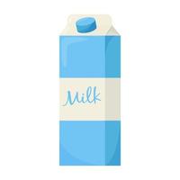 bouteille de lait. éléments pour concevoir des produits agricoles, des aliments sains. illustration vectorielle plane. vecteur