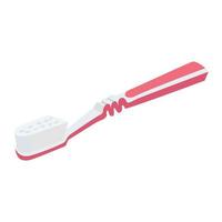 utilisez un dentifrice blanc ou rose pour enlever la saleté de vos dents illustration vectorielle vecteur