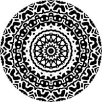 motif de mandala abstrait avec forme de cercle vecteur