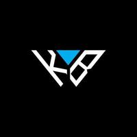 conception créative de logo de lettre kb avec graphique vectoriel, conception de logo simple et moderne abc. vecteur
