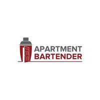 création de logo pour les besoins du barman vecteur