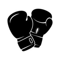 icône de gants de boxe, illustration vectorielle vecteur
