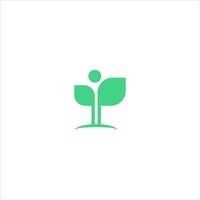 feuille verte abstraite et feuilles logo icône vector design. conception de paysage, jardin, plante, nature, santé et écologie illustration de logo vectoriel.