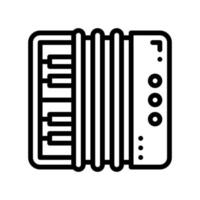 icône de style de ligne d'accordéon. illustration vectorielle pour la conception graphique, le site Web, l'application vecteur