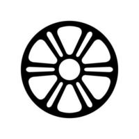 icône de voiture de pneu de roue vecteur