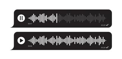 ensemble d'interface utilisateur de vecteur de message vocal