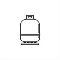 conception de vecteur de logo d'icône de bouteilles de gaz