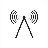 conception de vecteur de logo d'icône d'antenne wifi