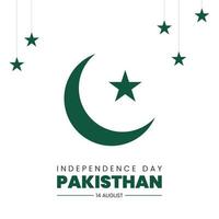 vecteur d'illustration de la fête de l'indépendance du pakistan