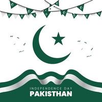 vecteur d'illustration de la fête de l'indépendance du pakistan