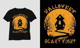 t-shirt spécial halloween vecteur