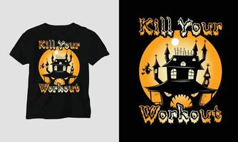 modèle de vecteur de t-shirt spécial halloween