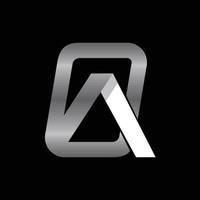 lettre aq logo monogramme d'entreprise moderne vecteur