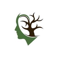 tête branche arbre nature entreprise logo vecteur