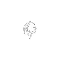 vecteur d'illustration d'icône de lion