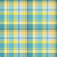 motif sans couture dans de superbes couleurs bleu et jaune d'eau pour le plaid, le tissu, le textile, les vêtements, la nappe et d'autres choses. image vectorielle. vecteur